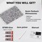 30000Pcs Resin Rhinestones for Crafting Bedazzling, Silver Clear Flatback Gem Jewels for Crafts Clothing Clothes Shoes Fabric Tumbler Nails, Flat Back Mixed Sizes Crystal Bedazzler Kit with b7000 Glue